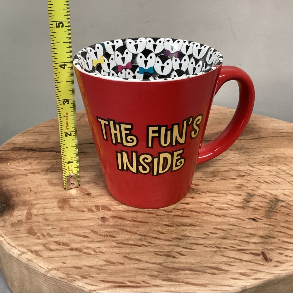 🔴 “The Fun’s Inside” Coffee / Tea / Beverage Mug / Cup - Ceramic - Excellent - Picture 11 of 13